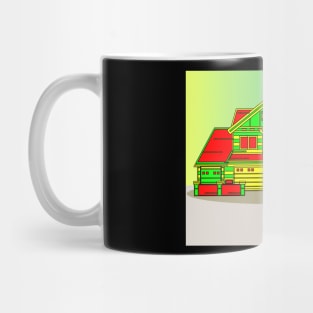 Illustration Dream House Villa Color Effects Mug